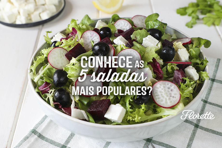 As 5 saladas mais populares