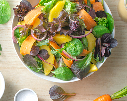 Salada de manga e cenoura